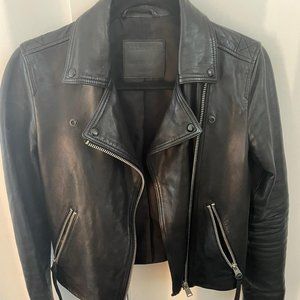 All Saints Black Leather Jacket